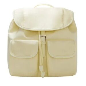 Yellow Backpack with Front Pockets